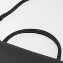 GIVENCHY Hand Bag Leather 2way Black Silver Auth ka4793A-14