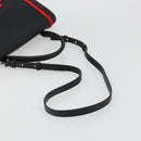 GIVENCHY Hand Bag Leather 2way Black Silver Auth ka4793A-8