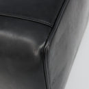 GUCCI Vanity Hand Bag Leather Black Gold 032 1956 0150 Auth ka4794-9