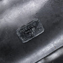 GUCCI Vanity Hand Bag Leather Black Gold 032 1956 0150 Auth ka4794-12
