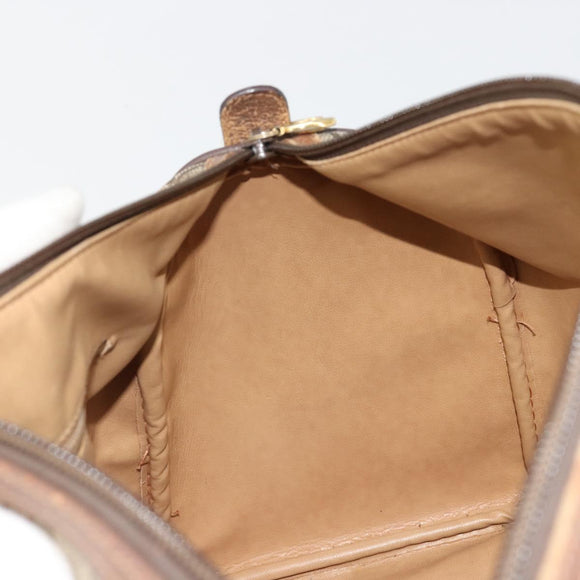 GUCCI GG Supreme Hand Bag PVC Beige Gold 002 39 6842 Auth ka4795