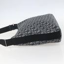 Christian Dior Trotter Canvas Shoulder Bag Navy Silver Auth ka480-4