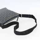 Christian Dior Trotter Canvas Shoulder Bag Navy Silver Auth ka480-7