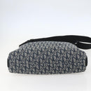 Christian Dior Trotter Canvas Shoulder Bag Navy Silver Auth ka480-9