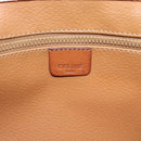 CELINE Macadam Canvas Shoulder Bag PVC Leather Brown Gold Auth ka4803-18