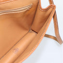 CELINE Macadam Canvas Shoulder Bag PVC Leather Brown Gold Auth ka4803-19
