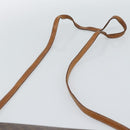 CELINE Macadam Canvas Shoulder Bag PVC Leather Brown Gold Auth ka4803-14