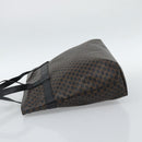 CELINE Macadam Canvas Tote Bag PVC Leather Black Gold Auth ka4807-3