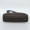 CELINE Macadam Canvas Tote Bag PVC Leather Black Gold Auth ka4807-5