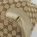 GUCCI GG Canvas Hand Bag 2way Beige Gold 247902 Auth ka4810A-10