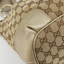 GUCCI GG Canvas Hand Bag 2way Beige Gold 247902 Auth ka4810A-15
