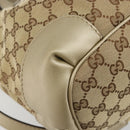 GUCCI GG Canvas Hand Bag 2way Beige Gold 247902 Auth ka4810A-17
