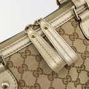 GUCCI GG Canvas Hand Bag 2way Beige Gold 247902 Auth ka4810A-18