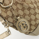 GUCCI GG Canvas Hand Bag 2way Beige Gold 247902 Auth ka4810A-19