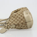 GUCCI GG Canvas Hand Bag 2way Beige Gold 247902 Auth ka4810A-4