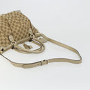 GUCCI GG Canvas Hand Bag 2way Beige Gold 247902 Auth ka4810A-9