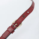 GUCCI Micro GG Canvas Hand Bag 2way Red Gold 449656 Auth ka4811A-11