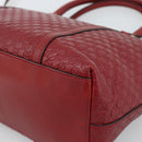 GUCCI Micro GG Canvas Hand Bag 2way Red Gold 449656 Auth ka4811A-15