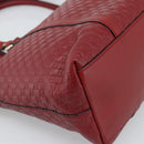 GUCCI Micro GG Canvas Hand Bag 2way Red Gold 449656 Auth ka4811A-16