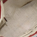 GUCCI Micro GG Canvas Hand Bag 2way Red Gold 449656 Auth ka4811A-19
