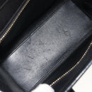CELINE Luggage Nano Micro Mini Hand Bag Leather 2way Beige Gold Auth ka4812V-10