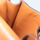CELINE Triomphe Shoulder Pouch Bag PVC Black Auth ka4814V-12