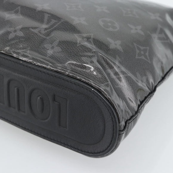 LOUIS VUITTON Monogram Eclipse Glaze Pochette Cosmos Zwart M63373 Auth ka4815