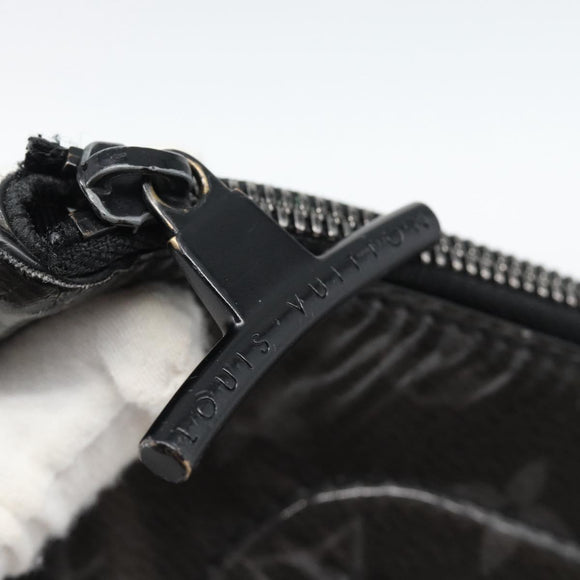 LOUIS VUITTON Monogram Eclipse Glaze Pochette Cosmos Zwart M63373 Auth ka4815