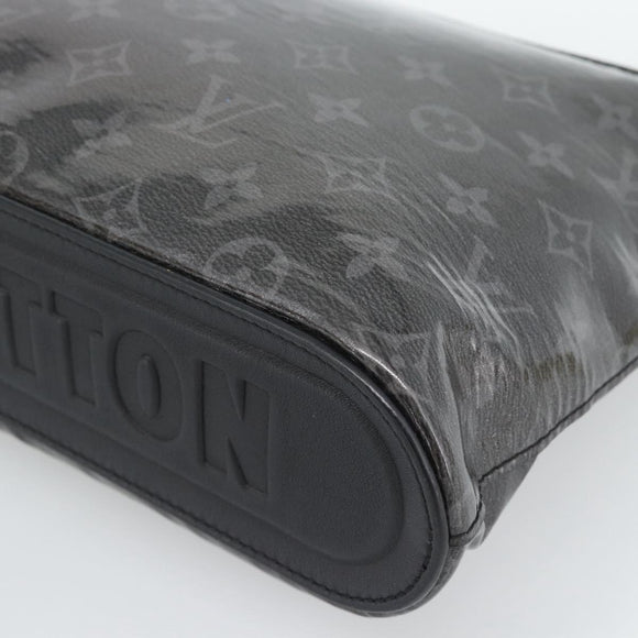 LOUIS VUITTON Monogram Eclipse Glaze Pochette Cosmos Zwart M63373 Auth ka4815