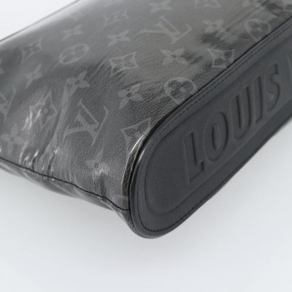LOUIS VUITTON Monogram Eclipse Glaze Pochette Cosmos Zwart M63373 Auth ka4815