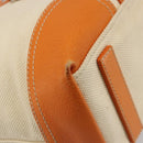 PRADA Tote Bag Canvas Beige Silver Auth ka4818V-17