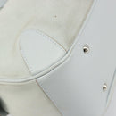 Salvatore Ferragamo Hand Bag Suede Leather Light Blue Silver Auth ka4819A-10