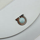 Salvatore Ferragamo Hand Bag Suede Leather Light Blue Silver Auth ka4819A-17