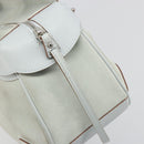 Salvatore Ferragamo Hand Bag Suede Leather Light Blue Silver Auth ka4819A-18
