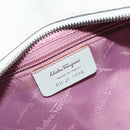 Salvatore Ferragamo Hand Bag Suede Leather Light Blue Silver Auth ka4819A-12