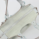Salvatore Ferragamo Hand Bag Suede Leather Light Blue Silver Auth ka4819A-6