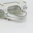 Salvatore Ferragamo Hand Bag Suede Leather Light Blue Silver Auth ka4819A-7