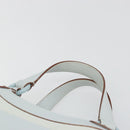 Salvatore Ferragamo Hand Bag Suede Leather Light Blue Silver Auth ka4819A-8