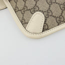 GUCCI GG Supreme Sherry Line Waist bag PVC Beige Red Navy 674081 Auth ka4820V-11