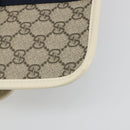 GUCCI GG Supreme Sherry Line Waist bag PVC Beige Red Navy 674081 Auth ka4820V-13