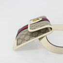 GUCCI GG Supreme Sherry Line Waist bag PVC Beige Red Navy 674081 Auth ka4820V-4