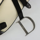 Christian Dior Saddle Shoulder Bag Canvas Beige Silver Auth ka4822V-14