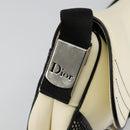 Christian Dior Saddle Shoulder Bag Canvas Beige Silver Auth ka4822V-15