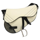 Christian Dior Saddle Shoulder Bag Canvas Beige Silver Auth ka4822V-2