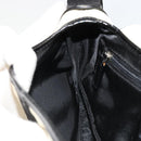 Christian Dior Saddle Shoulder Bag Canvas Beige Silver Auth ka4822V-20