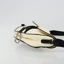Christian Dior Saddle Shoulder Bag Canvas Beige Silver Auth ka4822V-4