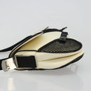 Christian Dior Saddle Shoulder Bag Canvas Beige Silver Auth ka4822V-5