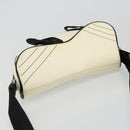 Christian Dior Saddle Shoulder Bag Canvas Beige Silver Auth ka4822V-6