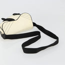 Christian Dior Saddle Shoulder Bag Canvas Beige Silver Auth ka4822V-7
