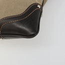 PRADA Shoulder Bag Canvas Beige Silver Auth ka4823-9